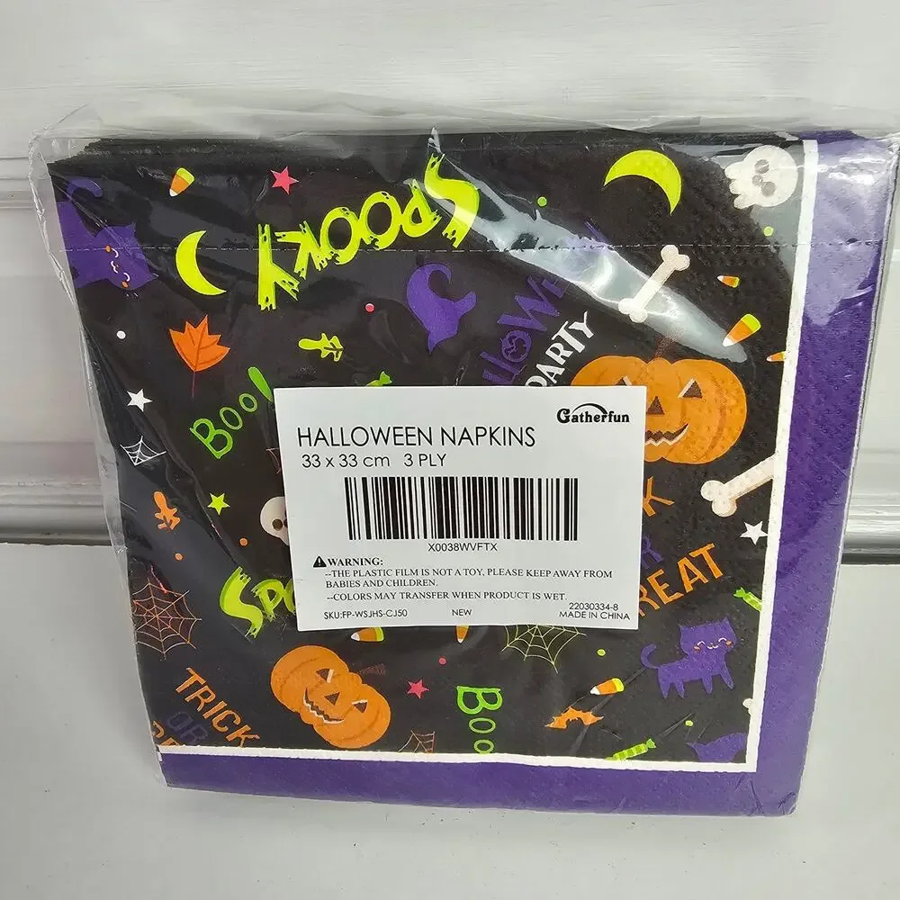 Large quantity NIP Halloween paper napkins decoupage crafts collage